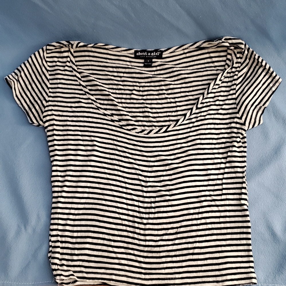 Striped crop top